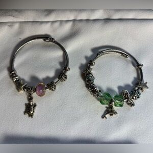 Sea Life Charm Bracelets Set of 2
